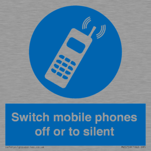 Switch mobile phones off or to silent